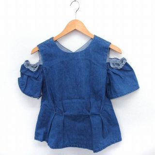 アザー(other)のME＆ME COUTURE シャツ ブラウス デニム 肩あき 丸首 半袖 1 ブ(シャツ/ブラウス(半袖/袖なし))