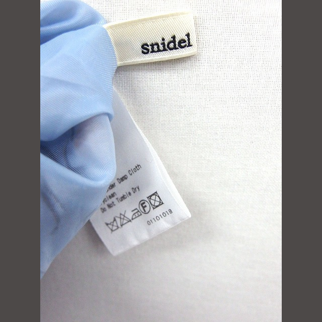 SNIDEL(スナイデル)のスナイデル snidel ワンピース 花柄 ノースリーブ ひざ丈 1 ブルー 青 レディースのワンピース(ひざ丈ワンピース)の商品写真