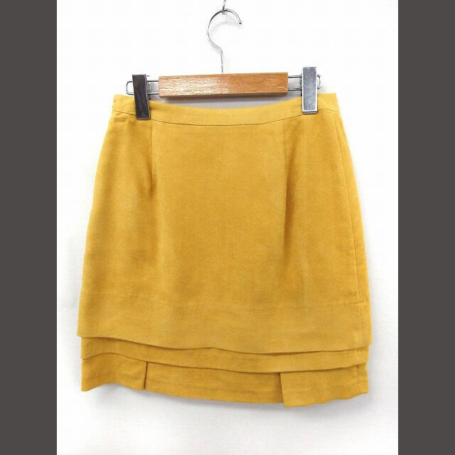 ANAYI(アナイ)のアナイ ANAYI スカート 台形 ティアード ミニ 36 イエロー 黄 /FT レディースのスカート(ミニスカート)の商品写真
