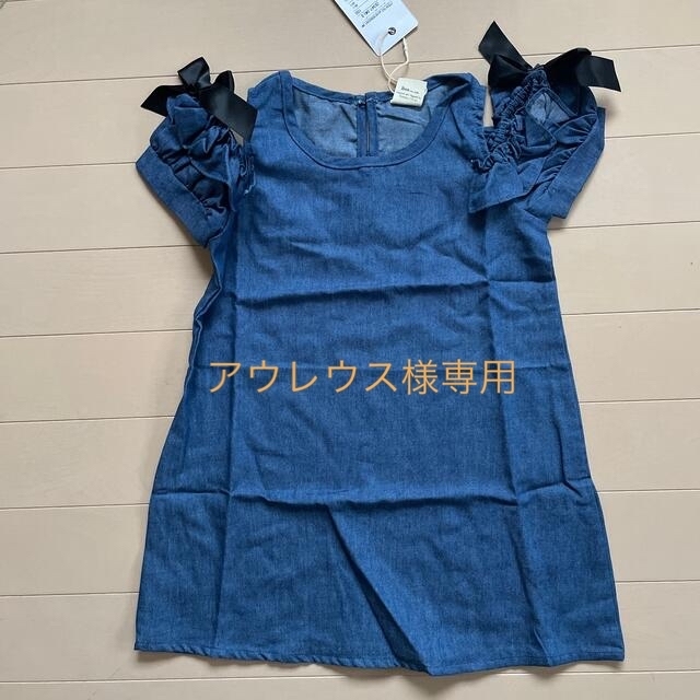 お値下げしました♪タグ付き新品未使用　ワンピース100センチ キッズ/ベビー/マタニティのキッズ服女の子用(90cm~)(ワンピース)の商品写真