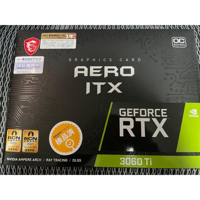 MSI GeForce RTX 3060 Ti AERO ITX 8G OCPCパーツ