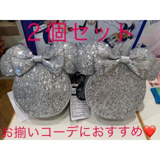 ディズニー(Disney)の新作♡ミニー ショルダーバッグ シルバー 2個セットディズニー TDL TDS(キャラクターグッズ)