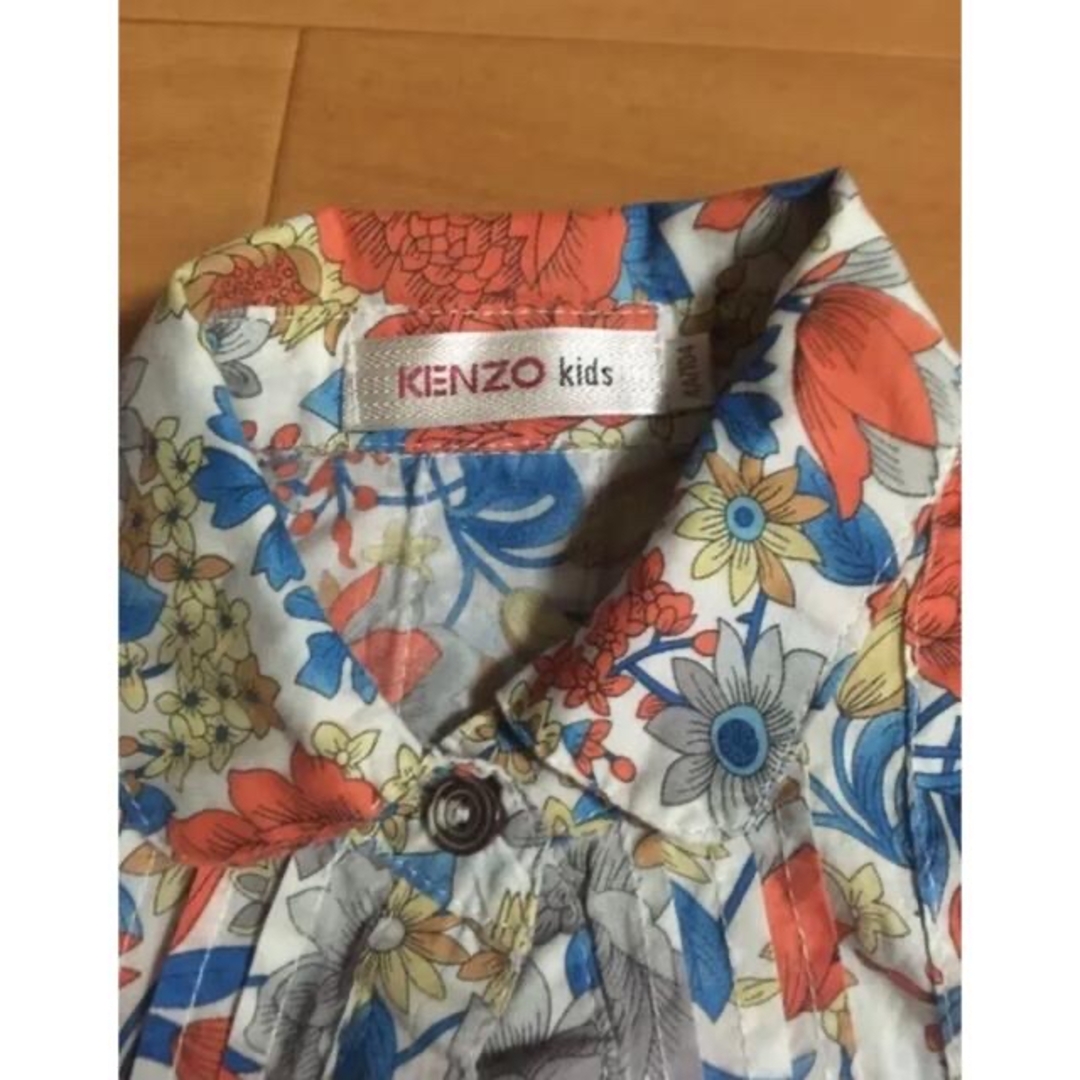 KENZO(ケンゾー)のKENZO kids 花柄シャツ　104 キッズ/ベビー/マタニティのキッズ服女の子用(90cm~)(Tシャツ/カットソー)の商品写真