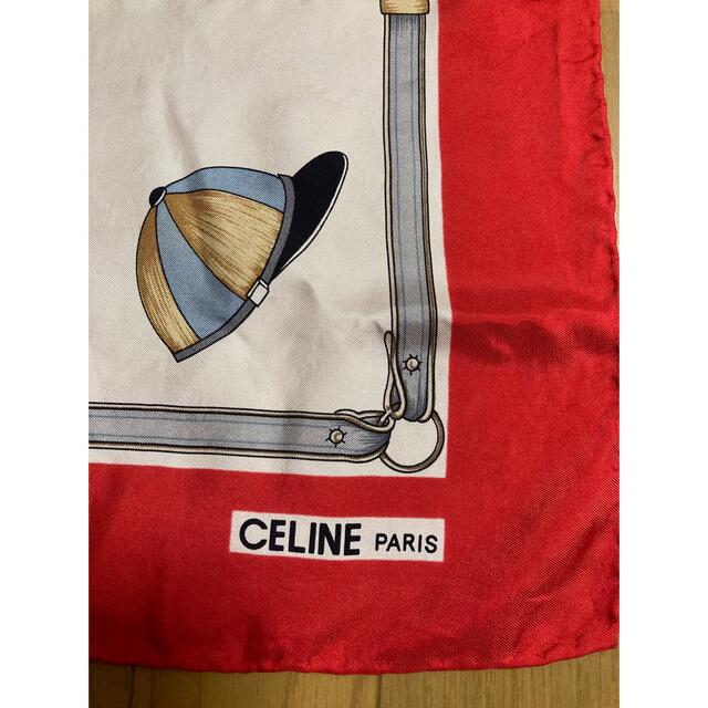スカーフ　黒　セリーヌ　CELINE　シルク100%  イタリア製