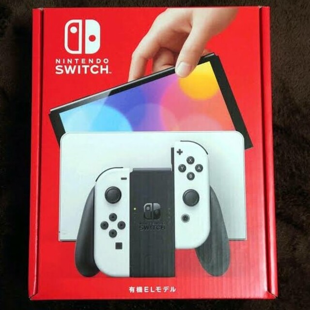 Nintendo Switch(ニンテンドースイッチ)のスイッチ 有機EL  ホワイト   新品未開封 エンタメ/ホビーのゲームソフト/ゲーム機本体(家庭用ゲーム機本体)の商品写真