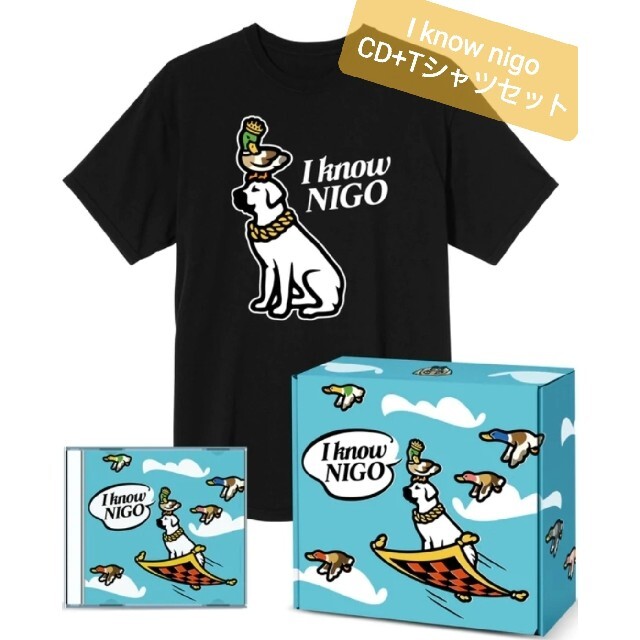 nigoI know NIGOBOXセットCD+Tシャツ限定品 ブラック　L