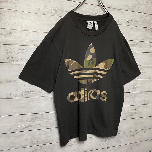 adidas(アディダス)の【人気デザイン】アディダスオリジナルス⭐︎迷彩トレフォイルデカロゴ　Tシャツ メンズのトップス(Tシャツ/カットソー(半袖/袖なし))の商品写真