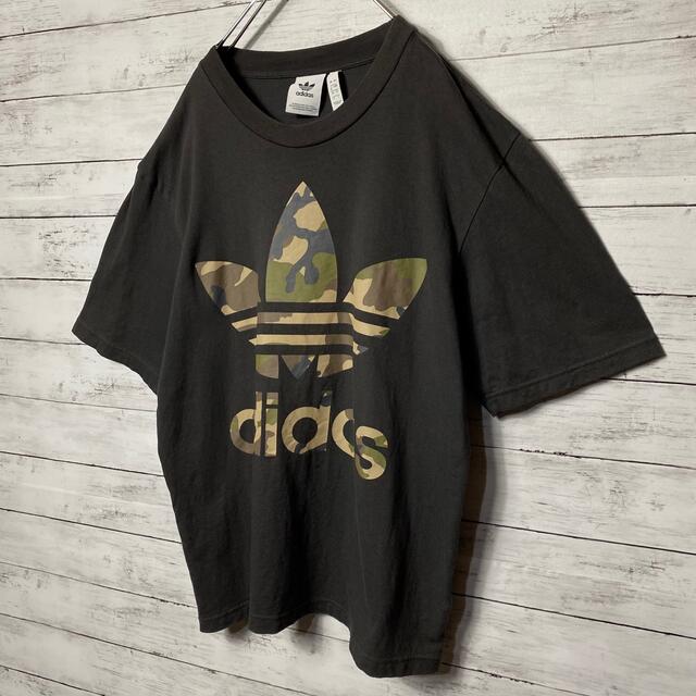 adidas(アディダス)の【人気デザイン】アディダスオリジナルス⭐︎迷彩トレフォイルデカロゴ　Tシャツ メンズのトップス(Tシャツ/カットソー(半袖/袖なし))の商品写真