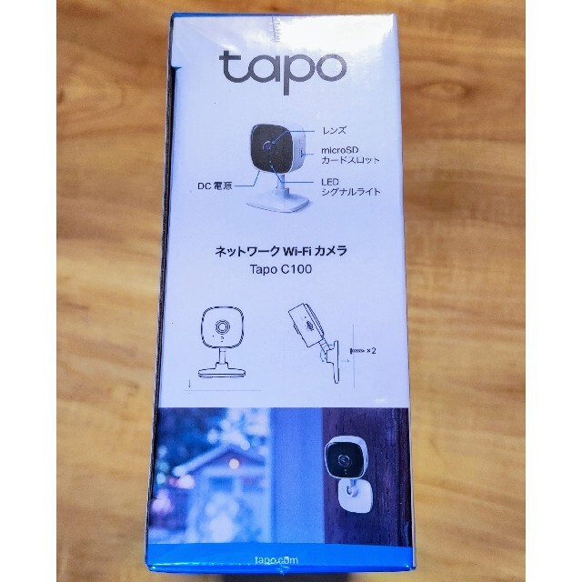 ☆ネットワークWi-Fiカメラ Tapo C100 未開封☆ペットカメラ スマホ/家電/カメラのスマホ/家電/カメラ その他(防犯カメラ)の商品写真