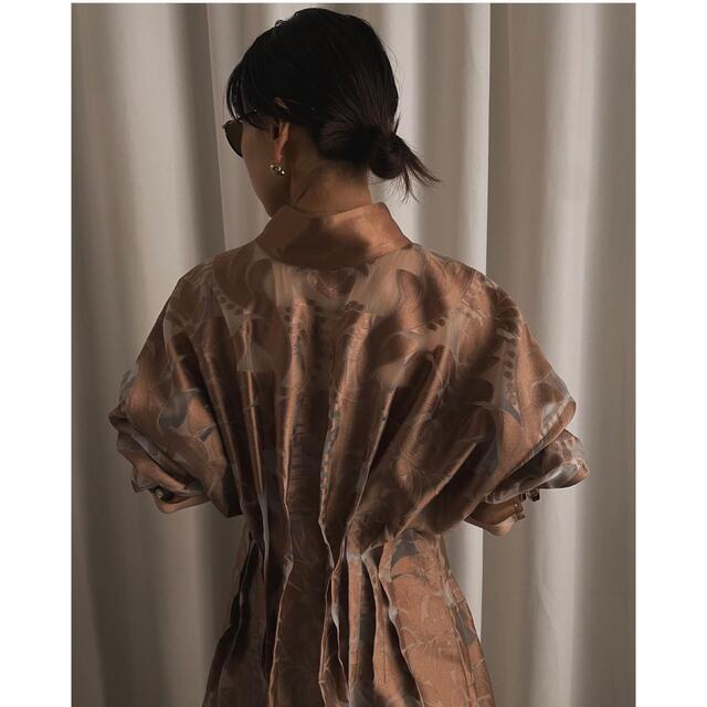 AMERI】UND SHEER JACQUARD TUCK DRESS 素晴らしい外見 8680円引き