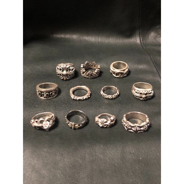 M's collection(エムズコレクション)のシルバーリング  まとめ売り 純銀 925 クロムハーツ風 メンズのアクセサリー(リング(指輪))の商品写真