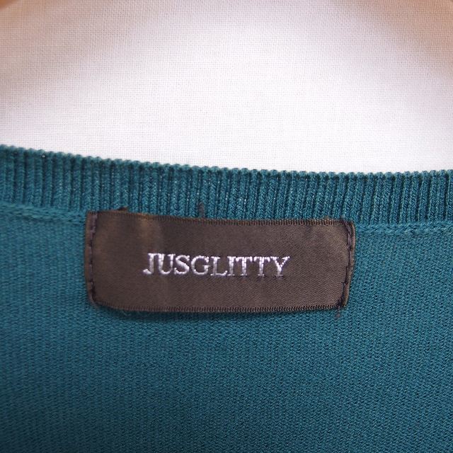 JUSGLITTY(ジャスグリッティー)のジャスグリッティー JUSGLITTY カーディガン ニット ビーズ装飾ボタン エンタメ/ホビーのコスプレ(その他)の商品写真