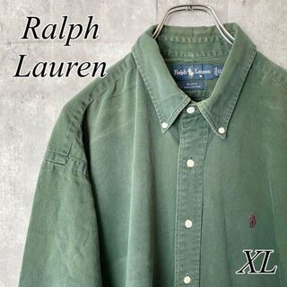 ポロラルフローレン(POLO RALPH LAUREN)のRalph Lauren ラルフローレン シャツ　ワンポイント　刺繍　XL 古着(シャツ)