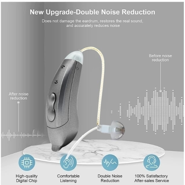 集音器 左耳用 目立たない小型耳掛け 音質 調整可能!補聴器 の代用に!