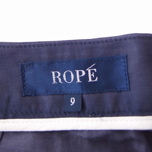 ROPE’(ロペ)のロペ ROPE ショートパンツ 無地 綿混 リネン混 9 ネイビー 紺 /FT7 エンタメ/ホビーのコスプレ(その他)の商品写真