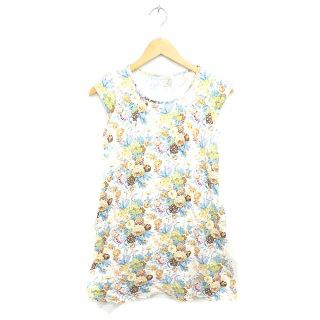 ユニクロ(UNIQLO)のユニクロ UNIQLO 子供服 ワンピース ひざ丈 花柄 プルオーバー フレンチ(その他)