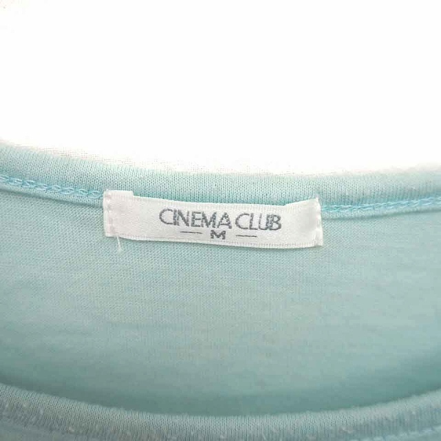 CINEMA CLUB(シネマクラブ)のシネマクラブ CINEMACLUB Tシャツ カットソー 丸首 英字 プリント エンタメ/ホビーのコスプレ(その他)の商品写真