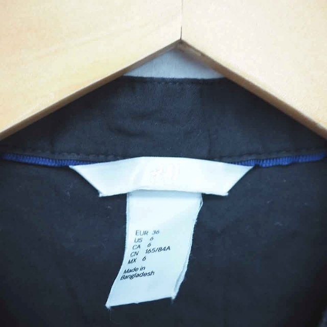 H&M(エイチアンドエム)のエイチ&エム H&M シャツ ブラウス 無地 シンプル 薄手 綿 コットン ノー エンタメ/ホビーのコスプレ(その他)の商品写真