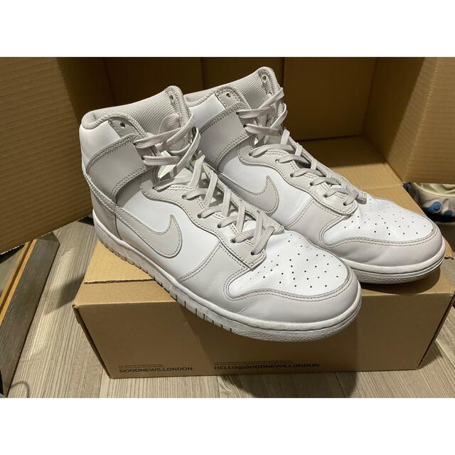 NIKE DUNK HI RETRO ナイキ ダンク ハイ バスト グレー28 - スニーカー