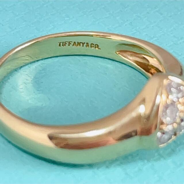 希少廃盤TIFFANY&Co. ティファニーK18ハートダイヤモンドリング-