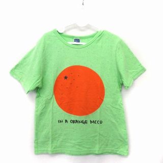 アザー(other)のB.ROOM 子供服 Tシャツ カットソー オレンジ プリント 丸首 半袖 コッ(その他)