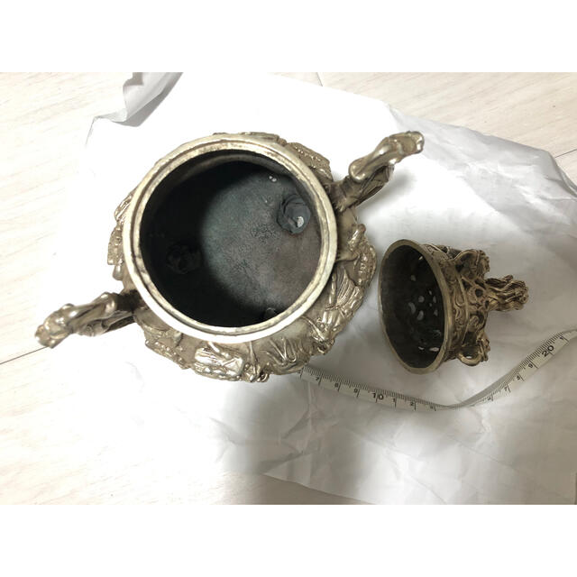 香炉 高級銅器 龍馬 精品 三足 香炉 高級銅器 龍馬 精品 三足