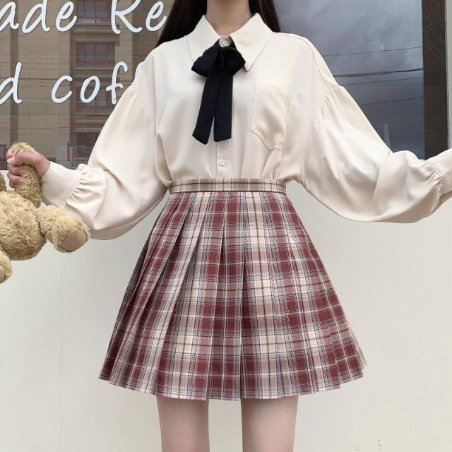 【XXL】長袖シャツ ブラウス ロリータ フェミニン 量産型 地雷系 制服 レディースのトップス(シャツ/ブラウス(長袖/七分))の商品写真