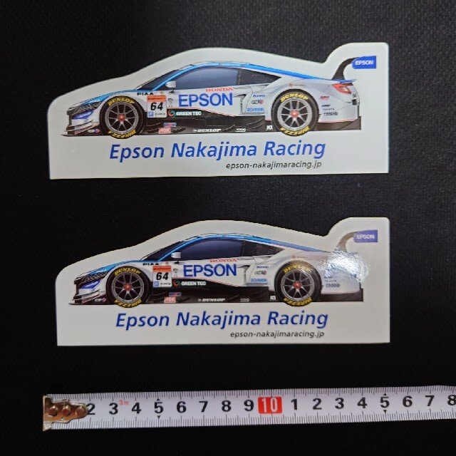 ホンダ(ホンダ)の【15枚セット】EPSON 中嶋レーシング NSX HS-V ステッカー 自動車/バイクのバイク(ステッカー)の商品写真