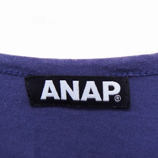 ANAP(アナップ)のアナップ ANAP Tシャツ カットソー 金具装飾 ボートネック 半袖 コットン エンタメ/ホビーのコスプレ(その他)の商品写真