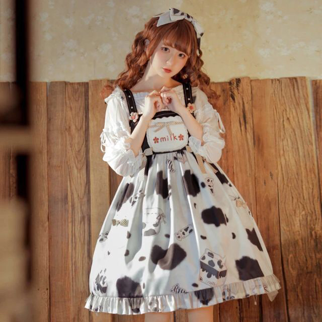 【MILK】ミルクロリータ 装飾ドレス コスプレjsk ジャンパースカート