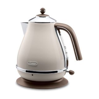 デロンギ(DeLonghi)の【未使用】デロンギ アイコナ・ヴィンテージ 電気ケトル ドルチェベージュ(電気ケトル)