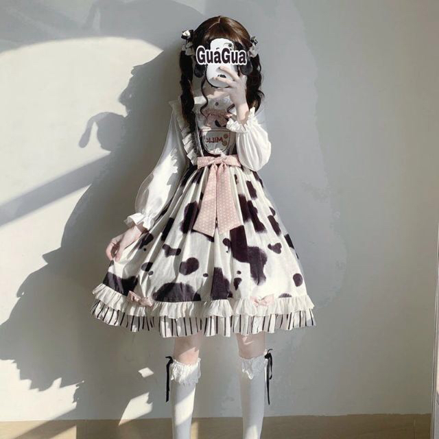 【MILK】ミルクロリータ 装飾ドレス コスプレjsk ジャンパースカート 4