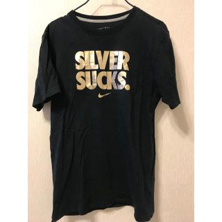 ナイキ(NIKE)のNIKE ナイキ Tシャツ M ゴールド(Tシャツ/カットソー(半袖/袖なし))