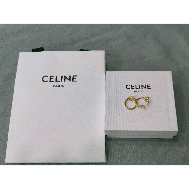 たけのこ様専用 セリーヌ CELINE ノットスモールフープピアス シルバー