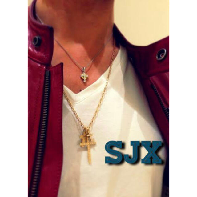 SJX クロスチャーム ダイヤモンドネックレス K18 スタージュエリー メンズ 9