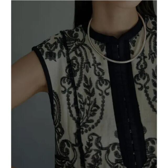 新品未使用/タグ有】DAMASK EMBROIDERY LINEN DRESS # www.lahza.jp