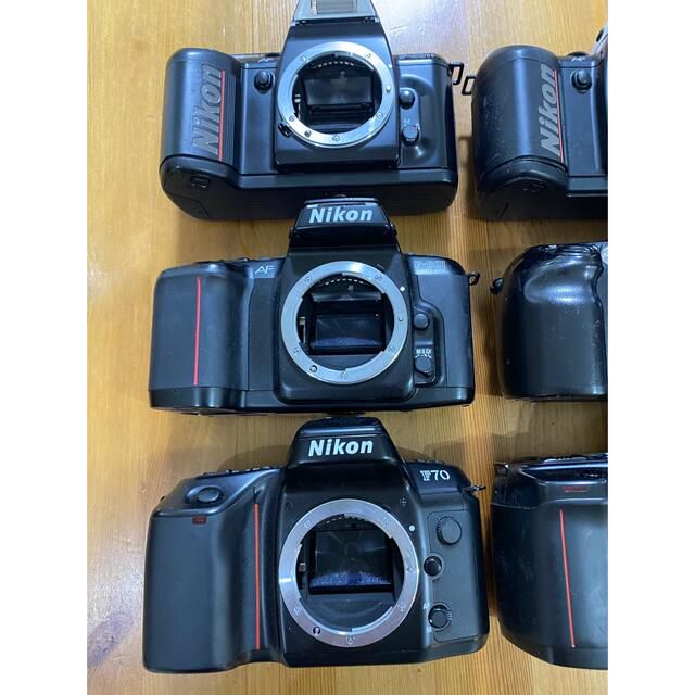 Nikon(ニコン)の④【中古】Nikon/本体６点＆レンズ３点セット/ジャンク スマホ/家電/カメラのカメラ(フィルムカメラ)の商品写真
