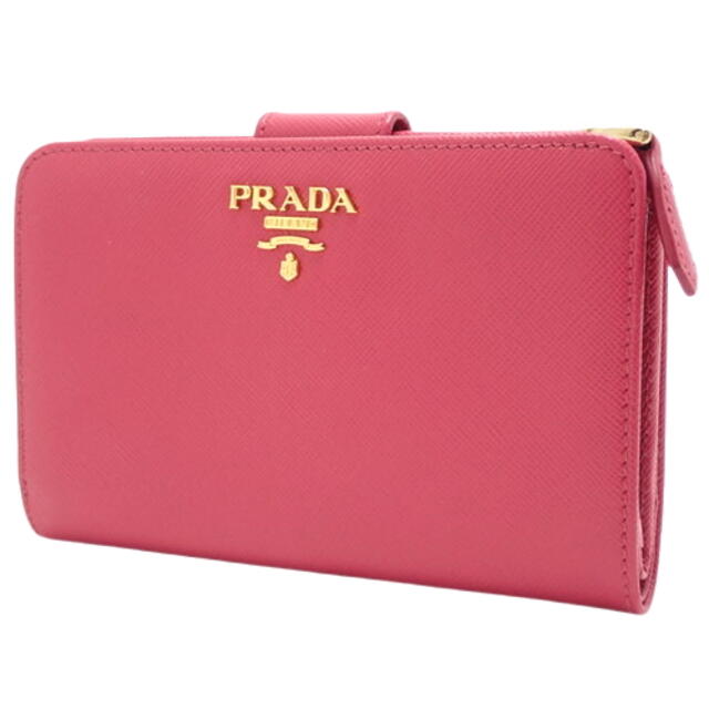 48％割引 【完売】 PRADA - プラダ 2つ折り財布 サフィアーノレザー