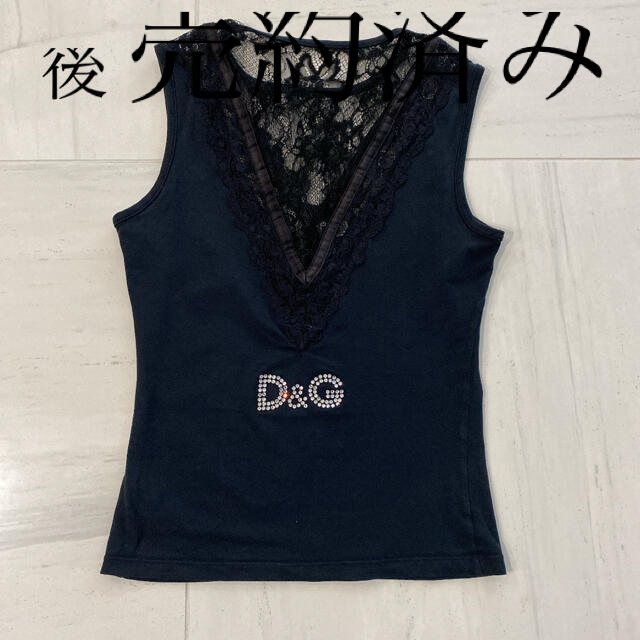 週末値下げ‼️Ｄ＆Ｇ　タンクトップ　バックラインストーン