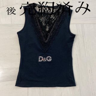 ディーアンドジー(D&G)の週末値下げ‼️Ｄ＆Ｇ　タンクトップ　バックラインストーン(タンクトップ)