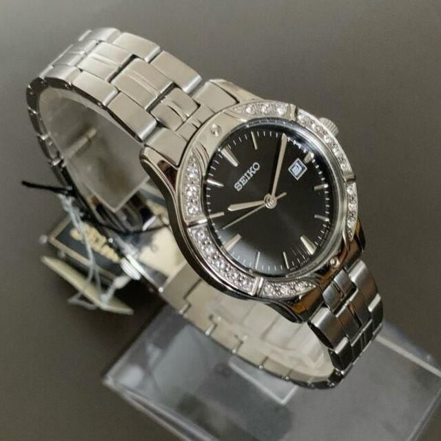 SEIKO(セイコー)の【新品】SEIKO★ セイコー クォーツ ブラックダイヤル レディース腕時計 レディースのファッション小物(腕時計)の商品写真