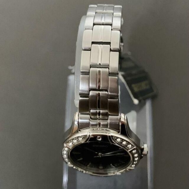 SEIKO(セイコー)の【新品】SEIKO★ セイコー クォーツ ブラックダイヤル レディース腕時計 レディースのファッション小物(腕時計)の商品写真