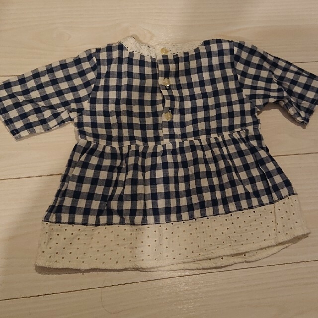 美品✧︎*。90cm七分袖チュニック❁﻿ キッズ/ベビー/マタニティのキッズ服女の子用(90cm~)(Tシャツ/カットソー)の商品写真