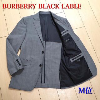 バーバリーブラックレーベル(BURBERRY BLACK LABEL)の美品★バーバリーブラックレーベル 極上グレーテーラードジャケット 春夏/A374(テーラードジャケット)