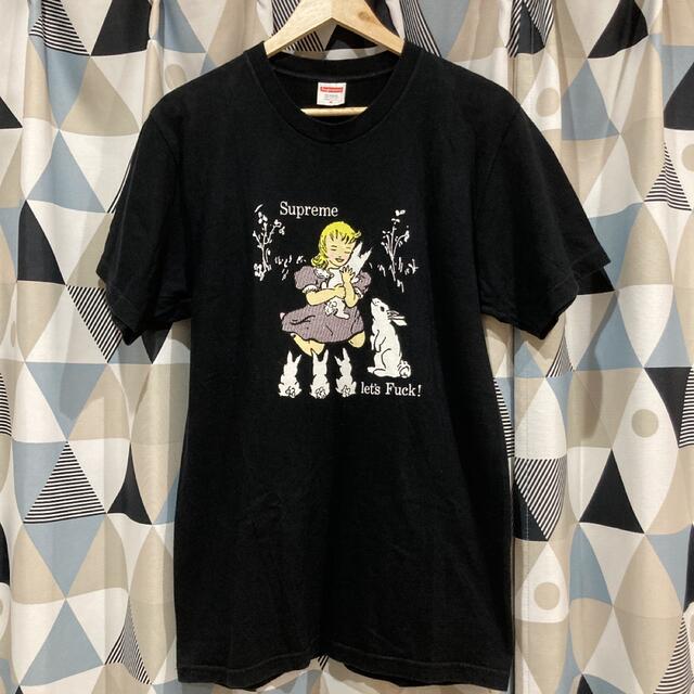 Supreme 16AW Let's Fuck Tee 黒色 Tシャツ うさぎ