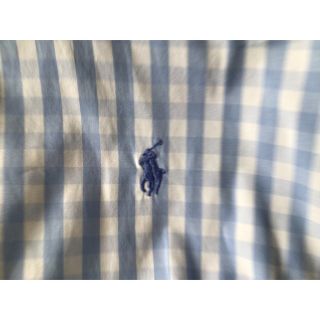 ポロラルフローレン(POLO RALPH LAUREN)のラルフローレン　GOLF レディース　Sサイズ　サックスブルー×ホワイト(シャツ/ブラウス(長袖/七分))