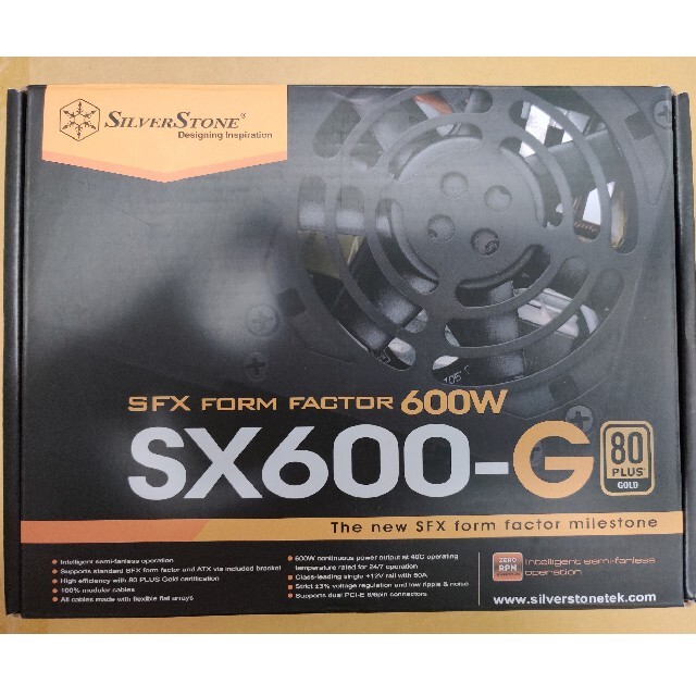 SFX規格SFX電源 SILVERSTONESST-SX600-G 最終値下げ