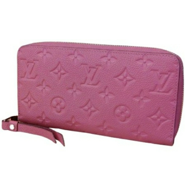 てな 長財布 ジッピーウォレット アンプラント ローズバレリーヌ LOUIS