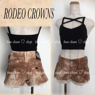 ロデオクラウンズ(RODEO CROWNS)のRODEO CROWNS♡裾フリンジ　コーデュロイ  ショートパンツ(ショートパンツ)