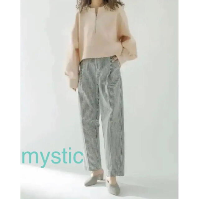 mystic(ミスティック)の新品 mystic  ミスティック ストライプタックパンツ レディースのパンツ(その他)の商品写真